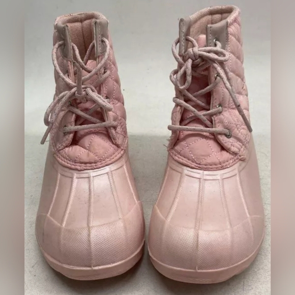 Sperry Saltwater Quilted Port Boots Youth Size 6 Pre-owned Exc MSRP $75 - Picture 2 of 7